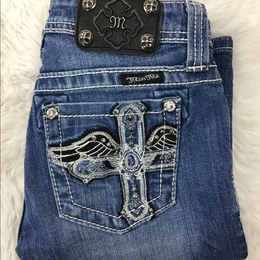 Miss Me Bermuda jk6079m Shorts Girls Size 16 (*5)^ - Picture 3 of 5